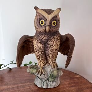 Andrea Sadek Owl Spread Wings 6938 Porcelain Vintage Bird Wildlife Japan
